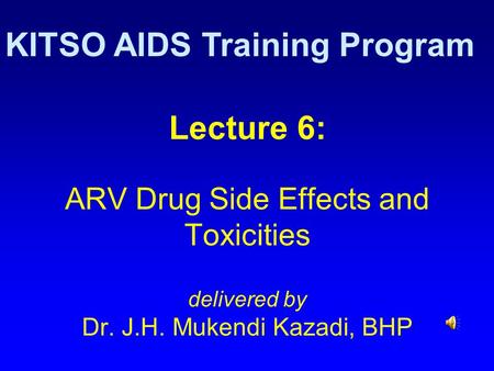 KITSO AIDS Training Program