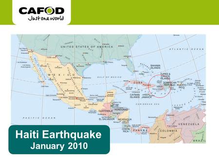 Haiti Earthquake January 2010. At 4.53pm on Tuesday 12 January, a major earthquake hit Haiti, measuring 7.0 on the Richter scale. It struck just 10 miles.