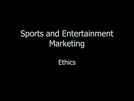 Sports and Entertainment Marketing Ethics. Profit Difference between the revenues earned by a business and the costs of operating the business Difference.