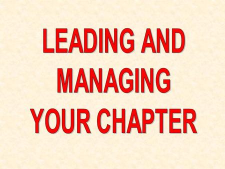 Effective DELEGATION You can delegate responsibility, but not accountability!