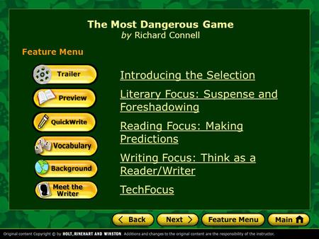 The Most Dangerous Game by Richard Connell