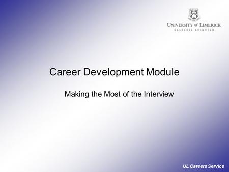 Career Development Module