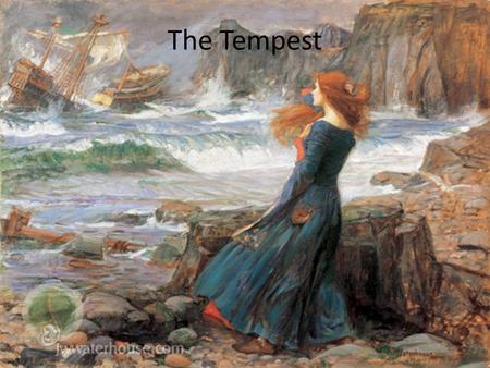 The Tempest. 1.2.224-53 Ariel: All haile, great Master, graue Sir, haile: I come to answer thy best pleasure; be't to fly, to swim, to diue into the fire: