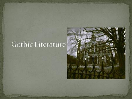 The words Goth and Gothic describe the Germanic tribes (e.g., Goths, Visigoths, Ostrogoths) which sacked Rome and also ravaged the rest of Europe in the.