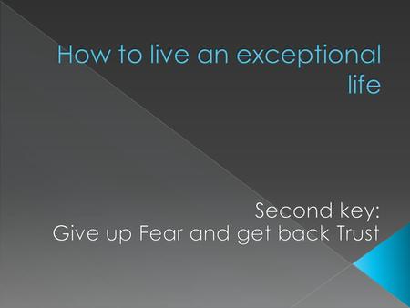  2 Tim 1 v 7 – What is the Spirit of Fear?  The spirit of fear is an overwhelming emotion, a constant feeling of impending doom and a condemnation in.