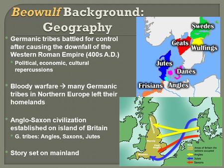 Germanic tribes battled for control after causing the downfall of the Western Roman Empire (400s A.D.) Political, economic, cultural repercussions Bloody.