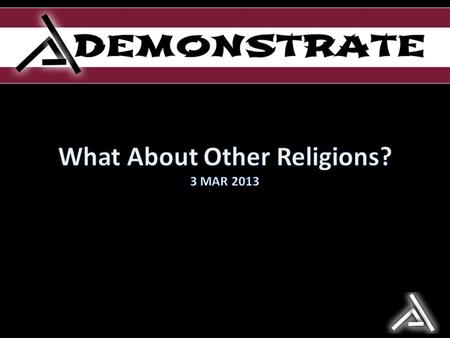 What religion is God? Jesus did not come to start a religion. He came to free us from religion. Religion is known by its rules. Faith is known by its.