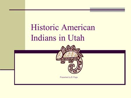 Historic American Indians in Utah