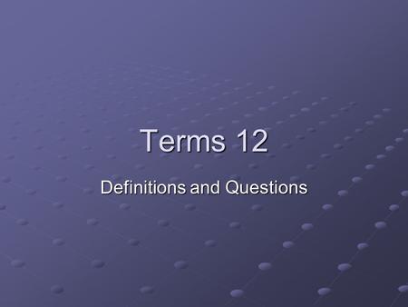 Terms 12 Definitions and Questions. Hacker Hacker is a term used to describe different types of computer experts. The meaning of the term, when used in.