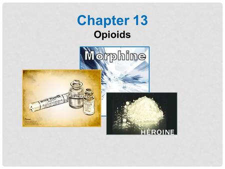 Chapter 13 Opioids.