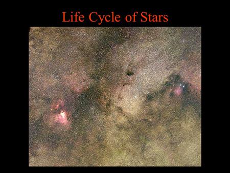 Life Cycle of Stars.