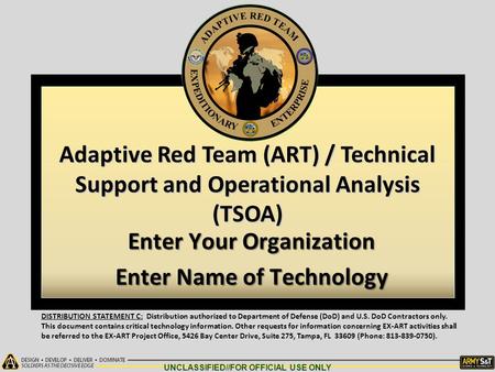 Enter Your Organization Enter Name of Technology