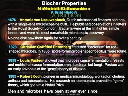 One tablespoon of healthy farm soil contains one billion assorted microbesone billion assorted microbes one mile of fungal filamentsone mile of fungal.