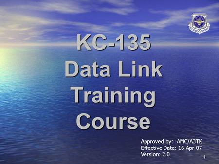 KC-135 Data Link Training Course