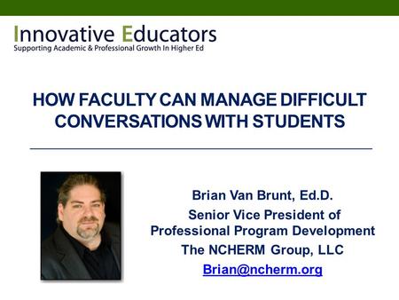 How faculty can manage difficult conversations with students