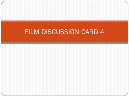 FILM DISCUSSION CARD 4. MONITORING NECESSITY AND USEFULNESS OF MONITORING Gives clear idea about day to day performance. Helps in understanding how.