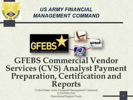 US ARMY FINANCIAL MANAGEMENT COMMAND