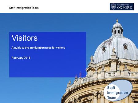 Visitors Staff Immigration Team