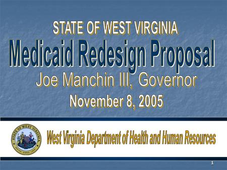 1. 2 West Virginia Beneficiaries by Enrollment Group Beneficiary Group Total Eligible % Eligible Elderly31,1448.33% Blind & Disabled 91,19024.39% Adults60,23316.11%