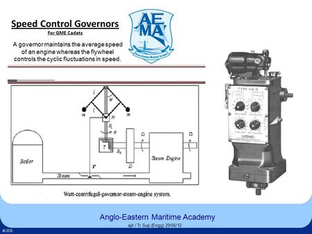 Speed Control Governors For GME Cadets