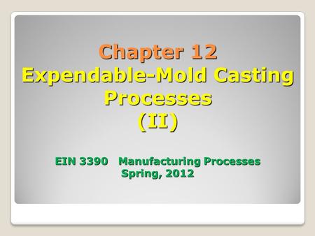 Sodium Silicate-CO2 Molding