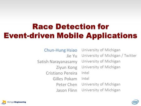 Race Detection for Event-driven Mobile Applications