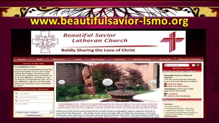 Www.beautifulsavior-lsmo.org. And thus a new season begins! Take time to read all of the announcements Here, on-line, or in the bulletin. A new season.