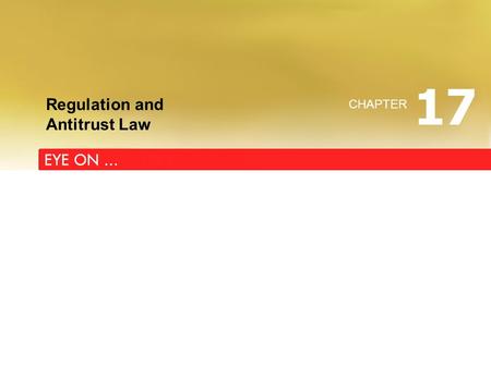 Regulation and Antitrust Law CHAPTER 17. U.S. airline deregulation in 1979 lowered fares by an estimated 18 percent. Fares have continued to fall with.