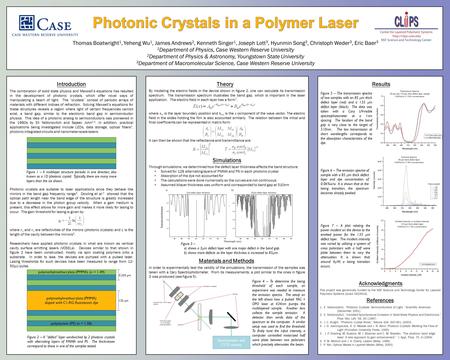 The combination of solid state physics and Maxwell’s equations has resulted in the development of photonic crystals, which offer novel ways of manipulating.