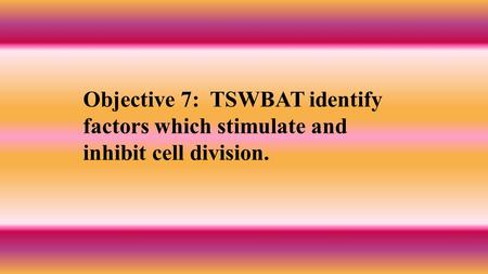 Introduction The timing and rates of cell division in different parts of an animal or plant are crucial for normal growth, development, and maintenance.