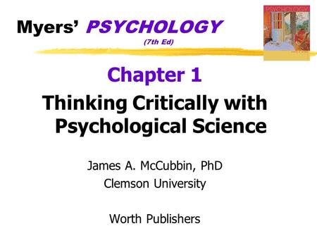 Myers’ PSYCHOLOGY (7th Ed)