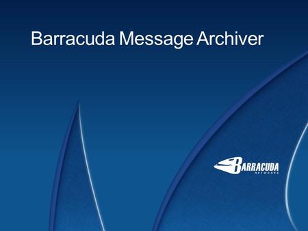 Barracuda Message Archiver