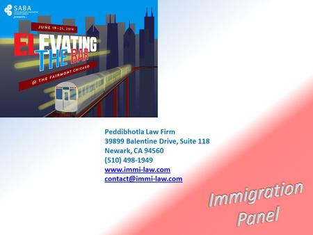 Peddibhotla Law Firm 39899 Balentine Drive, Suite 118 Newark, CA 94560 (510) 498-1949