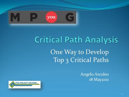 Critical Path Analysis