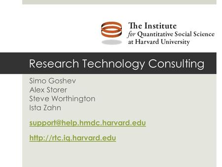 Research Technology Consulting