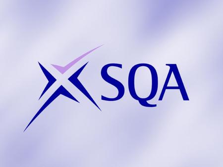 Monitoring SQA Qualifications over time Dr Rob van Krieken.