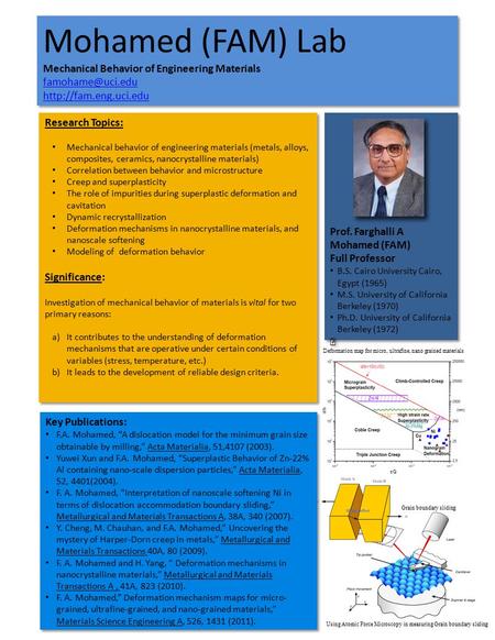 Mohamed (FAM) Lab Mechanical Behavior of Engineering Materials  Mohamed (FAM) Lab Mechanical Behavior of Engineering.