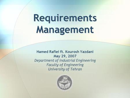 Requirements Management