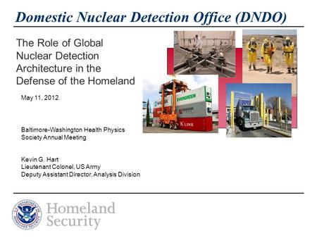 Domestic Nuclear Detection Office (DNDO)