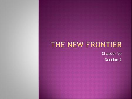 Chapter 20 Section 2.  Addressing poverty abroad  Peace Corps Established 1961 by JFK Volunteer assistance to developing nations  Alliance for Progress.