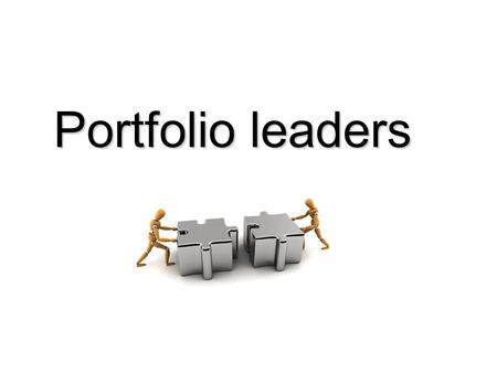 Portfolio leaders. Why? Portfolio Leaders are an essential requirement for the OGC Gateway™ authorised hub status held by CPD/CoE on behalf of the NICS.