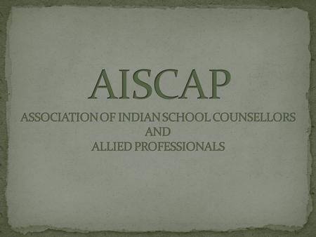 AISCAP, as a non profit organization aims at collaborating with the formal National Board of Education to develop and create a National Model : A framework.