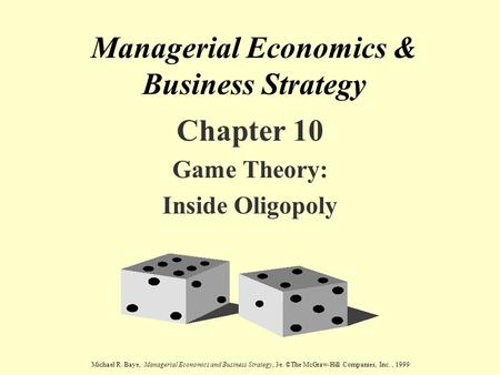 Managerial Economics & Business Strategy