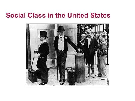 Social Class in the United States. What is Social Class? Property –Distinction Between Wealth and Income –Distribution of Property –Distribution of Income.