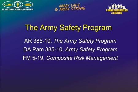 The Army Safety Program