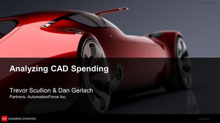 Analyzing CAD Spending