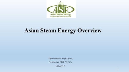 Asian Steam Energy Overview