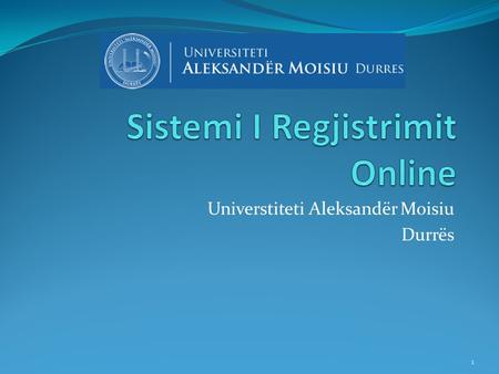 Sistemi I Regjistrimit Online