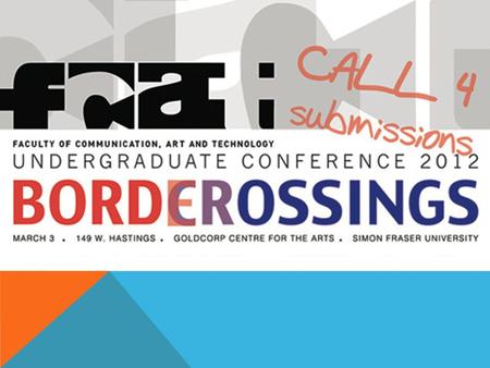 WRITING THE CONFERENCE PROPOSAL CHERYL GEISLER AGENDA Reasons to Participate A Look at the Call for Proposals The Logic of a Good Proposal: Two Examples.