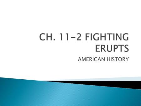 AMERICAN HISTORY.  Generals warned Lincoln that people were still green (not ready to fight).  Lincoln said the South was green also and that army must.